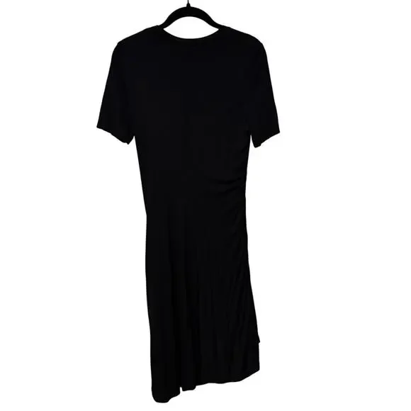 A.L.C Black Sally Ruched T Shirt Mini Dress Size Small - Picture 5 of 7